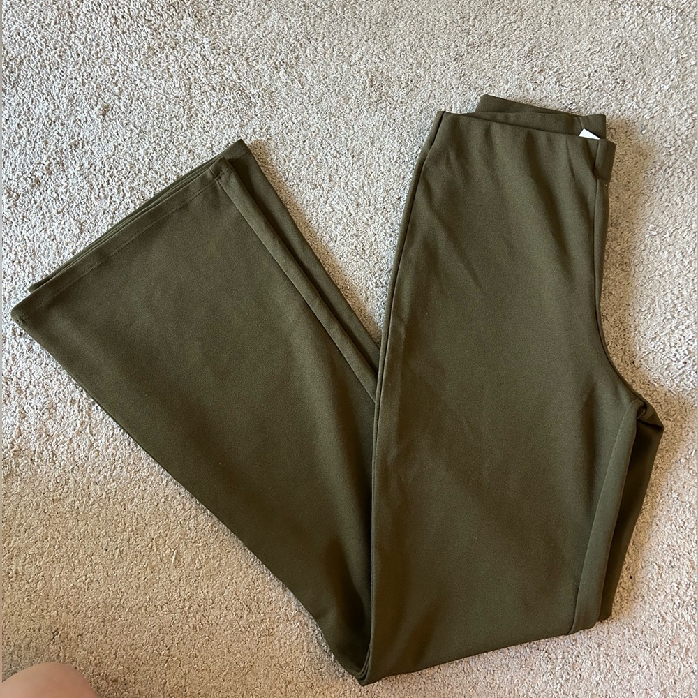 H&M Olive Green Boot Cut Pants